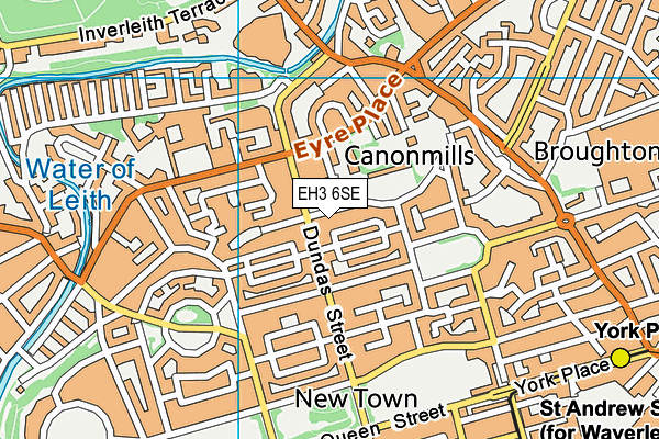 EH3 6SE map - OS VectorMap District (Ordnance Survey) EH3 6SE map - OS VectorMap District (Ordnance Survey)