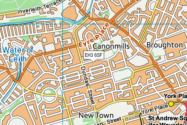 EH3 6SF map - OS VectorMap District (Ordnance Survey) EH3 6SF map - OS VectorMap District (Ordnance Survey)