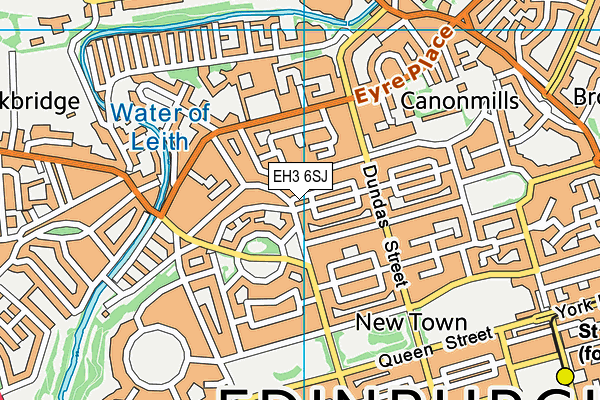 EH3 6SJ map - OS VectorMap District (Ordnance Survey) EH3 6SJ map - OS VectorMap District (Ordnance Survey)