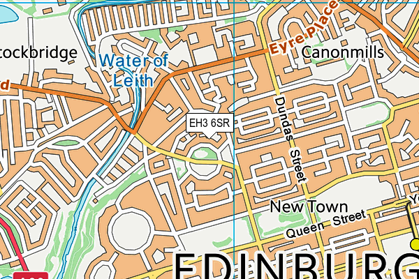 EH3 6SR map - OS VectorMap District (Ordnance Survey) EH3 6SR map - OS VectorMap District (Ordnance Survey)