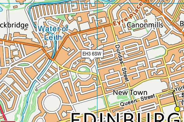 EH3 6SW map - OS VectorMap District (Ordnance Survey) EH3 6SW map - OS VectorMap District (Ordnance Survey)