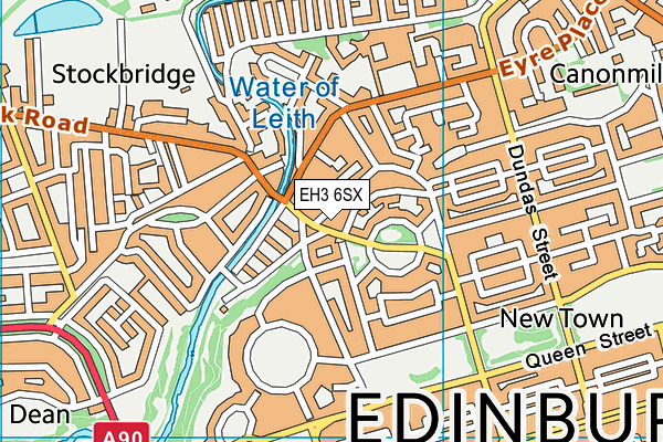 EH3 6SX map - OS VectorMap District (Ordnance Survey) EH3 6SX map - OS VectorMap District (Ordnance Survey)