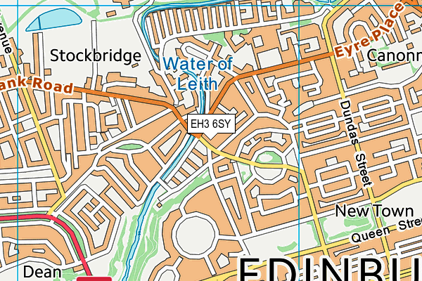EH3 6SY map - OS VectorMap District (Ordnance Survey) EH3 6SY map - OS VectorMap District (Ordnance Survey)