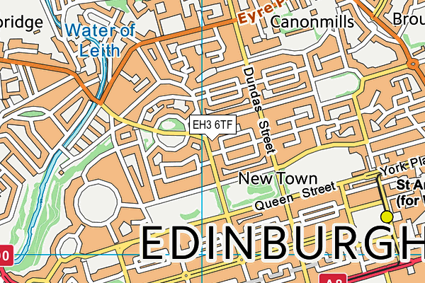 EH3 6TF map - OS VectorMap District (Ordnance Survey) EH3 6TF map - OS VectorMap District (Ordnance Survey)