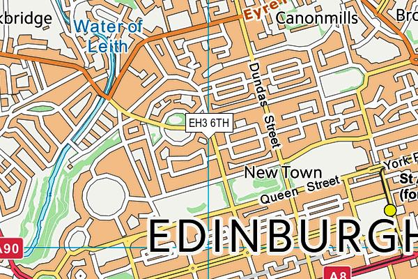 EH3 6TH map - OS VectorMap District (Ordnance Survey) EH3 6TH map - OS VectorMap District (Ordnance Survey)