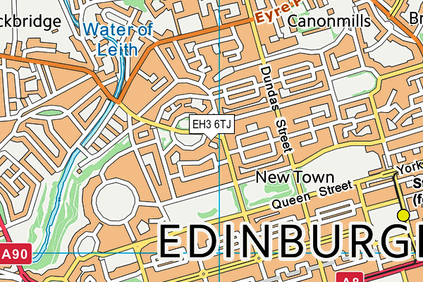 EH3 6TJ map - OS VectorMap District (Ordnance Survey) EH3 6TJ map - OS VectorMap District (Ordnance Survey)