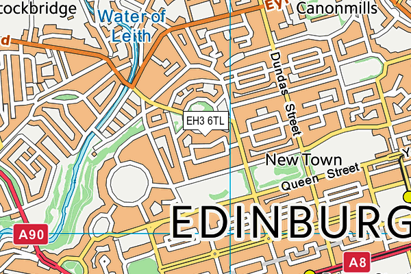 EH3 6TL map - OS VectorMap District (Ordnance Survey) EH3 6TL map - OS VectorMap District (Ordnance Survey)