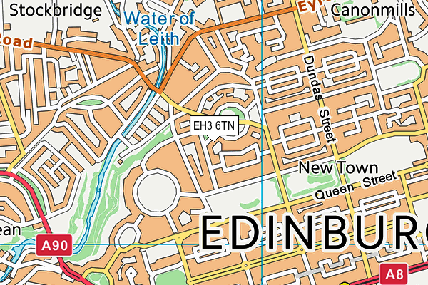 EH3 6TN map - OS VectorMap District (Ordnance Survey) EH3 6TN map - OS VectorMap District (Ordnance Survey)