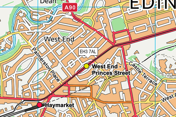 EH3 7AL map - OS VectorMap District (Ordnance Survey) EH3 7AL map - OS VectorMap District (Ordnance Survey)