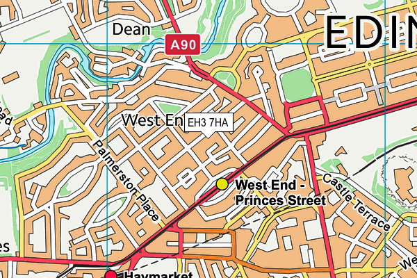 EH3 7HA map - OS VectorMap District (Ordnance Survey) EH3 7HA map - OS VectorMap District (Ordnance Survey)
