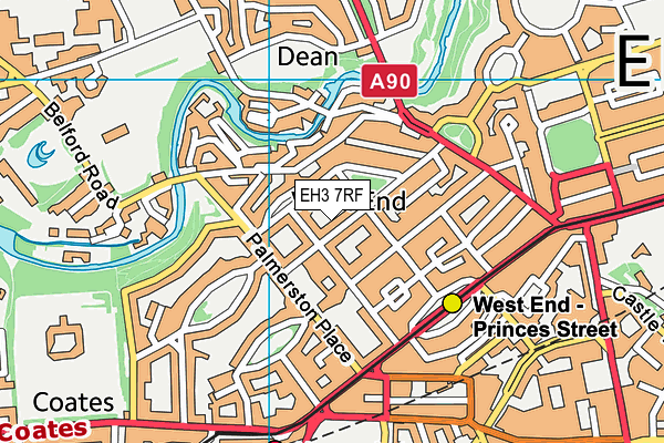 EH3 7RF map - OS VectorMap District (Ordnance Survey) EH3 7RF map - OS VectorMap District (Ordnance Survey)