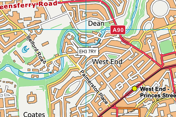 EH3 7RY map - OS VectorMap District (Ordnance Survey) EH3 7RY map - OS VectorMap District (Ordnance Survey)