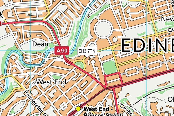 EH3 7TN map - OS VectorMap District (Ordnance Survey) EH3 7TN map - OS VectorMap District (Ordnance Survey)