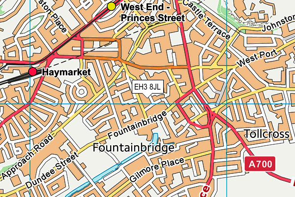 EH3 8JL map - OS VectorMap District (Ordnance Survey) EH3 8JL map - OS VectorMap District (Ordnance Survey)