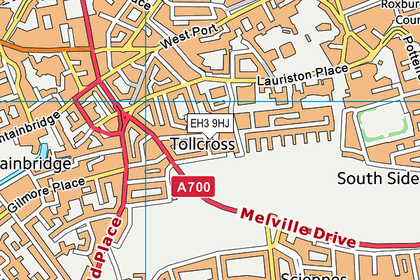 EH3 9HJ map - OS VectorMap District (Ordnance Survey) EH3 9HJ map - OS VectorMap District (Ordnance Survey)