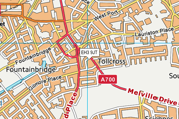 EH3 9JT map - OS VectorMap District (Ordnance Survey) EH3 9JT map - OS VectorMap District (Ordnance Survey)