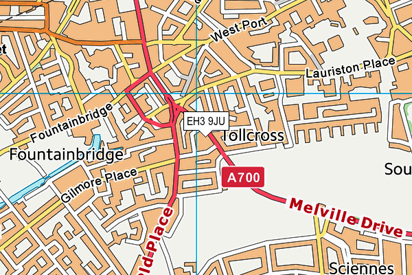 EH3 9JU map - OS VectorMap District (Ordnance Survey) EH3 9JU map - OS VectorMap District (Ordnance Survey)