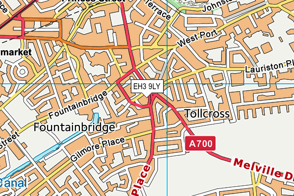EH3 9LY map - OS VectorMap District (Ordnance Survey) EH3 9LY map - OS VectorMap District (Ordnance Survey)