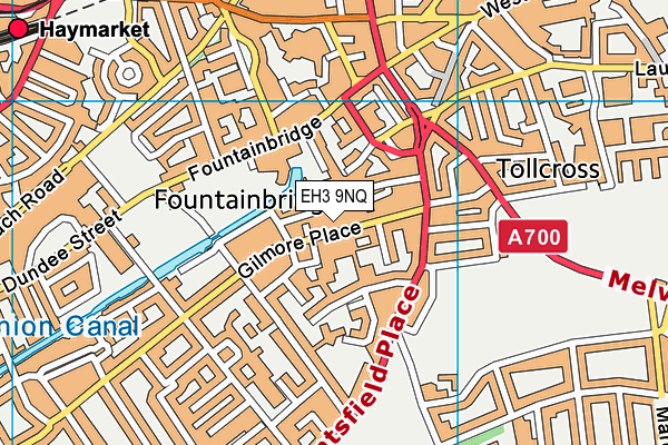 EH3 9NQ map - OS VectorMap District (Ordnance Survey) EH3 9NQ map - OS VectorMap District (Ordnance Survey)