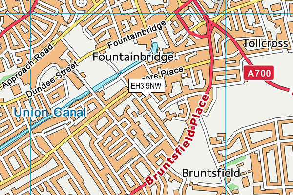 EH3 9NW map - OS VectorMap District (Ordnance Survey) EH3 9NW map - OS VectorMap District (Ordnance Survey)