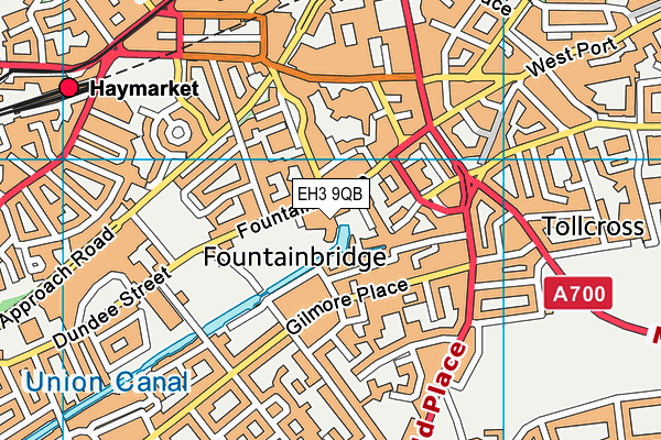 EH3 9QB map - OS VectorMap District (Ordnance Survey) EH3 9QB map - OS VectorMap District (Ordnance Survey)