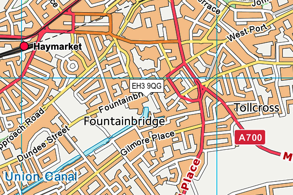 EH3 9QG map - OS VectorMap District (Ordnance Survey) EH3 9QG map - OS VectorMap District (Ordnance Survey)