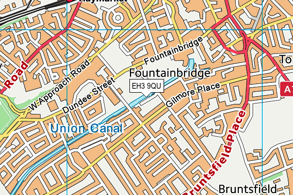 EH3 9QU map - OS VectorMap District (Ordnance Survey) EH3 9QU map - OS VectorMap District (Ordnance Survey)