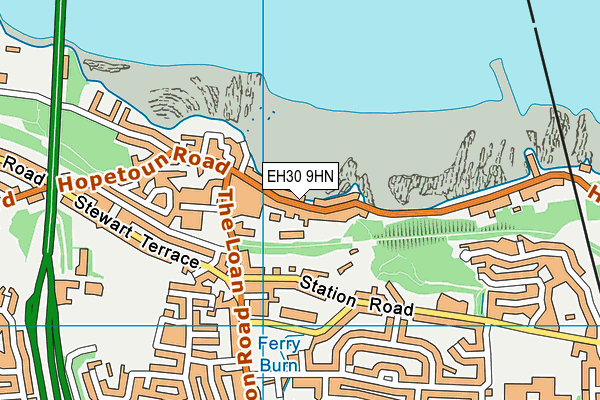 EH30 9HN map - OS VectorMap District (Ordnance Survey) EH30 9HN map - OS VectorMap District (Ordnance Survey)
