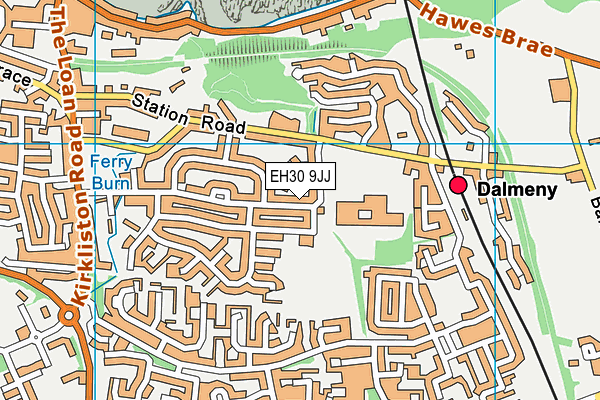 EH30 9JJ map - OS VectorMap District (Ordnance Survey) EH30 9JJ map - OS VectorMap District (Ordnance Survey)