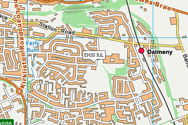 EH30 9JL map - OS VectorMap District (Ordnance Survey) EH30 9JL map - OS VectorMap District (Ordnance Survey)