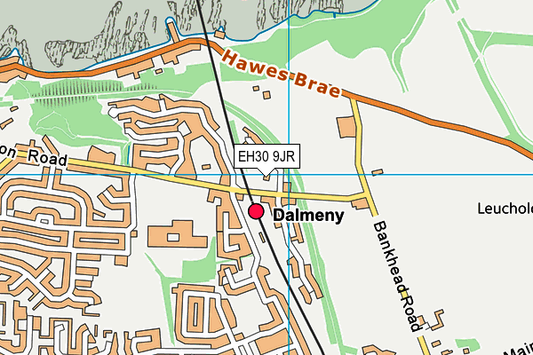 EH30 9JR map - OS VectorMap District (Ordnance Survey) EH30 9JR map - OS VectorMap District (Ordnance Survey)