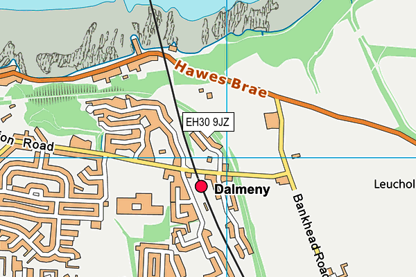 EH30 9JZ map - OS VectorMap District (Ordnance Survey) EH30 9JZ map - OS VectorMap District (Ordnance Survey)