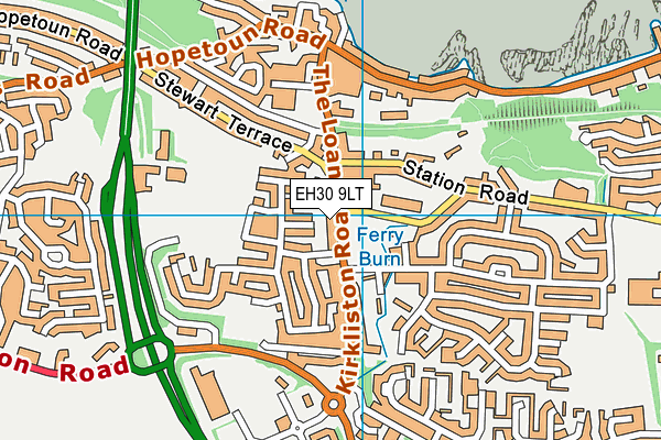 EH30 9LT map - OS VectorMap District (Ordnance Survey) EH30 9LT map - OS VectorMap District (Ordnance Survey)