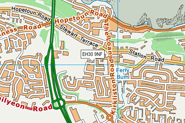 EH30 9NF map - OS VectorMap District (Ordnance Survey) EH30 9NF map - OS VectorMap District (Ordnance Survey)