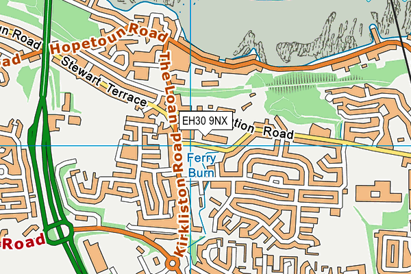 EH30 9NX map - OS VectorMap District (Ordnance Survey) EH30 9NX map - OS VectorMap District (Ordnance Survey)