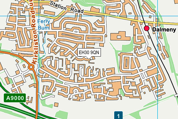 EH30 9QN map - OS VectorMap District (Ordnance Survey) EH30 9QN map - OS VectorMap District (Ordnance Survey)