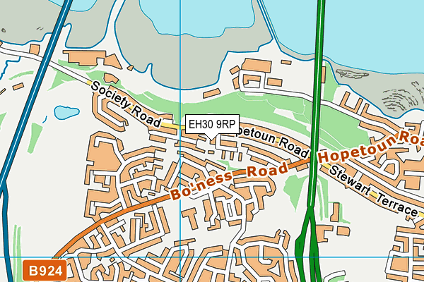 EH30 9RP map - OS VectorMap District (Ordnance Survey) EH30 9RP map - OS VectorMap District (Ordnance Survey)