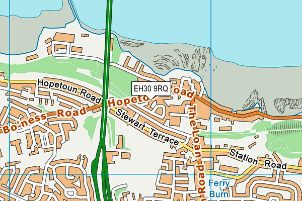EH30 9RQ map - OS VectorMap District (Ordnance Survey) EH30 9RQ map - OS VectorMap District (Ordnance Survey)