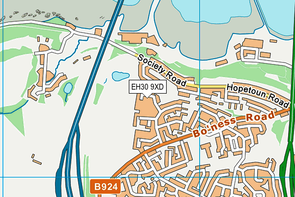 EH30 9XD map - OS VectorMap District (Ordnance Survey) EH30 9XD map - OS VectorMap District (Ordnance Survey)