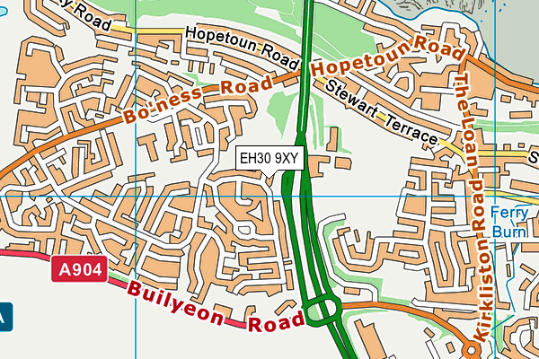 EH30 9XY map - OS VectorMap District (Ordnance Survey) EH30 9XY map - OS VectorMap District (Ordnance Survey)