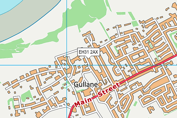 EH31 2AX map - OS VectorMap District (Ordnance Survey) EH31 2AX map - OS VectorMap District (Ordnance Survey)