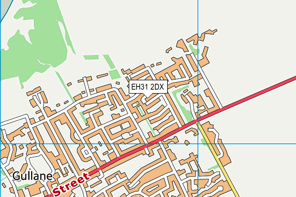 EH31 2DX map - OS VectorMap District (Ordnance Survey) EH31 2DX map - OS VectorMap District (Ordnance Survey)