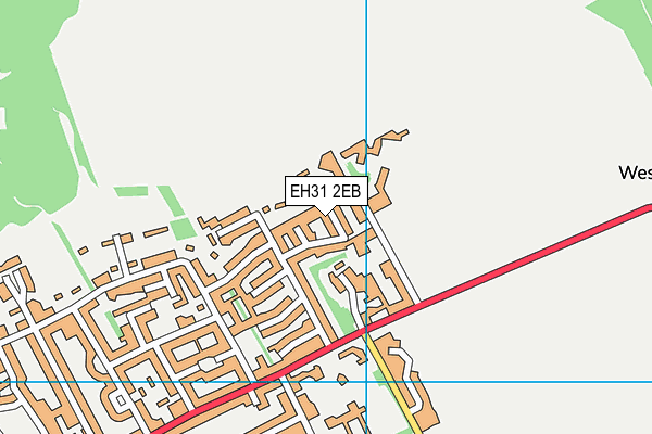 EH31 2EB map - OS VectorMap District (Ordnance Survey) EH31 2EB map - OS VectorMap District (Ordnance Survey)