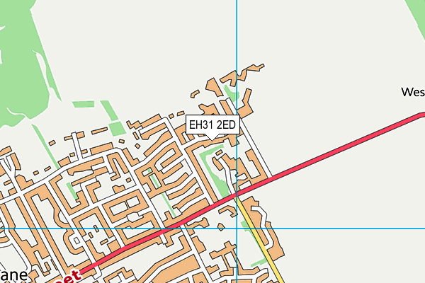 EH31 2ED map - OS VectorMap District (Ordnance Survey) EH31 2ED map - OS VectorMap District (Ordnance Survey)