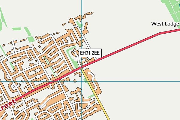 EH31 2EE map - OS VectorMap District (Ordnance Survey) EH31 2EE map - OS VectorMap District (Ordnance Survey)