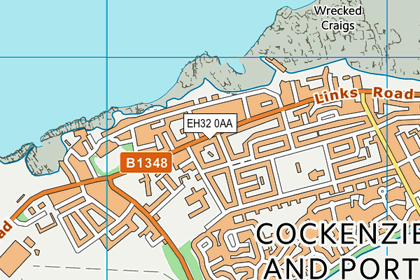 EH32 0AA map - OS VectorMap District (Ordnance Survey) EH32 0AA map - OS VectorMap District (Ordnance Survey)