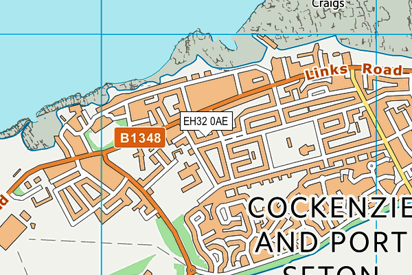 EH32 0AE map - OS VectorMap District (Ordnance Survey) EH32 0AE map - OS VectorMap District (Ordnance Survey)