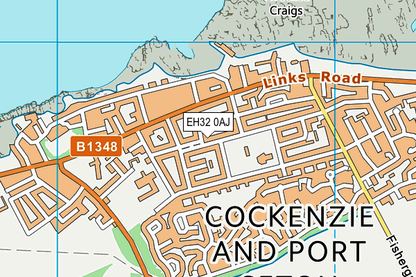EH32 0AJ map - OS VectorMap District (Ordnance Survey) EH32 0AJ map - OS VectorMap District (Ordnance Survey)