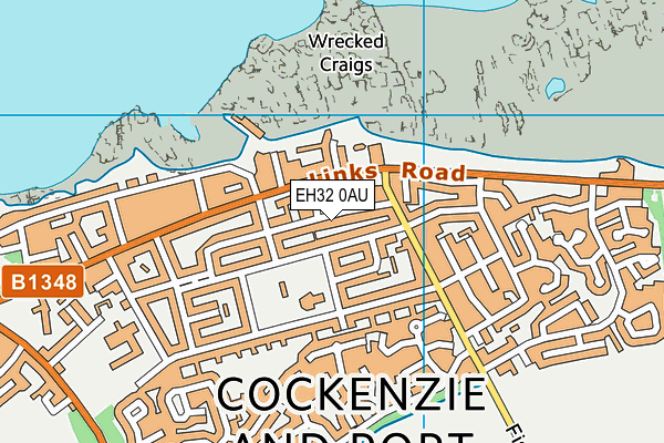 EH32 0AU map - OS VectorMap District (Ordnance Survey) EH32 0AU map - OS VectorMap District (Ordnance Survey)