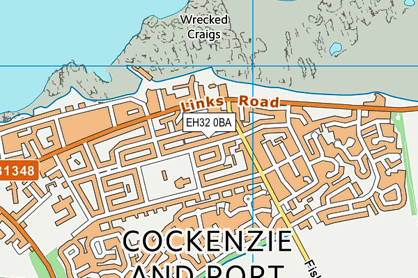 EH32 0BA map - OS VectorMap District (Ordnance Survey) EH32 0BA map - OS VectorMap District (Ordnance Survey)